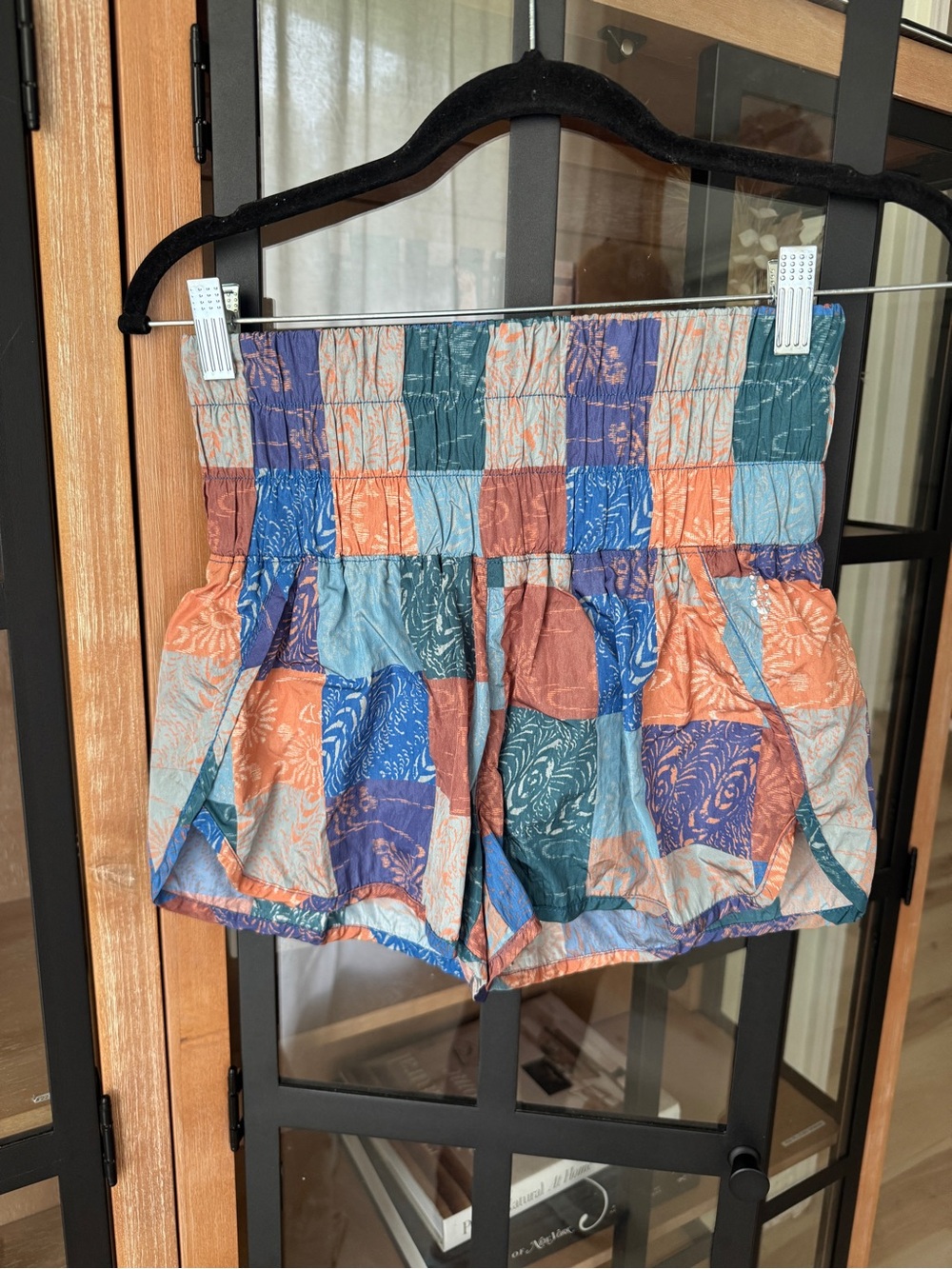 FP Movement patchwork shorts the way home high rise waisted colorful boho preppy